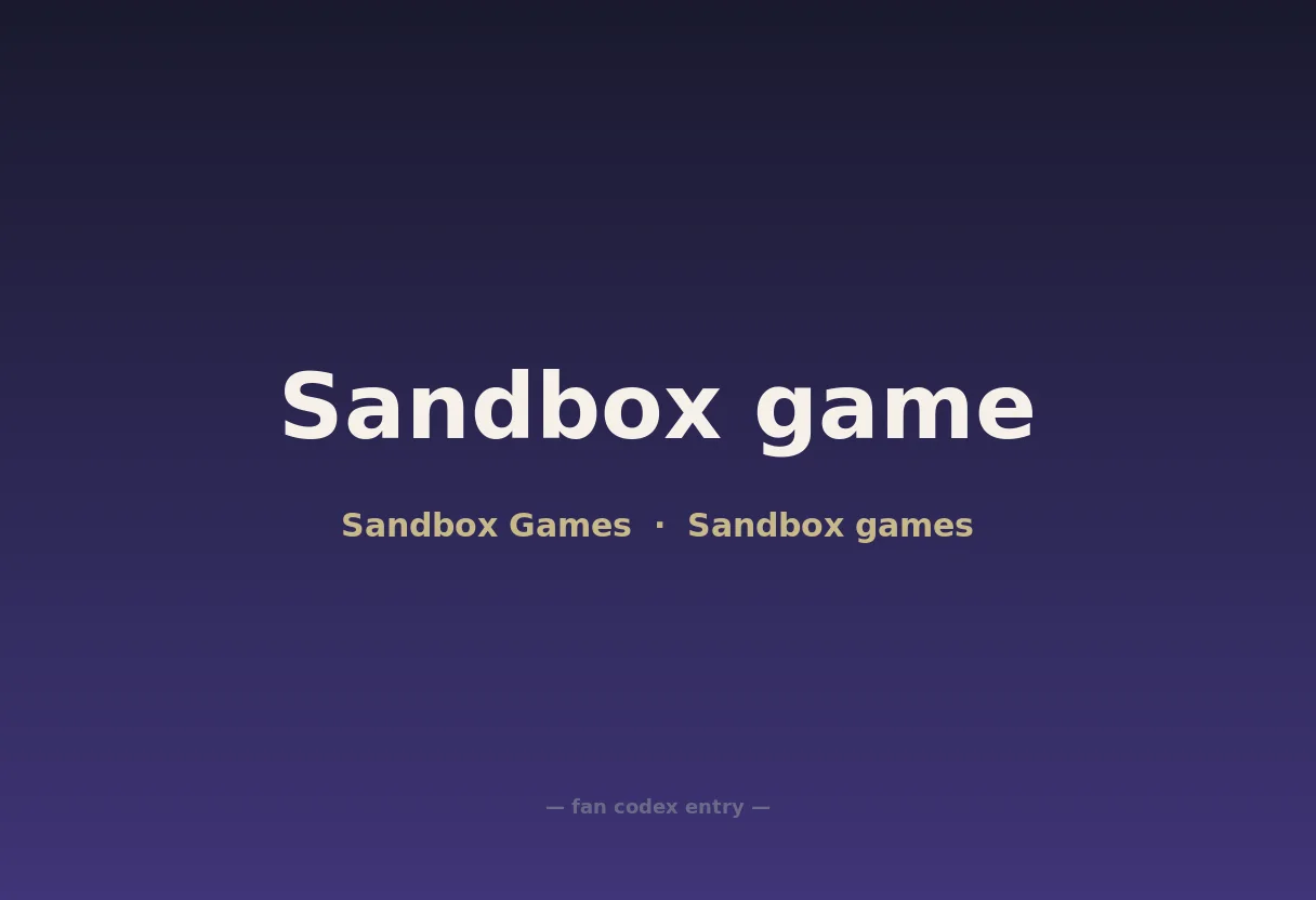 Sandbox game